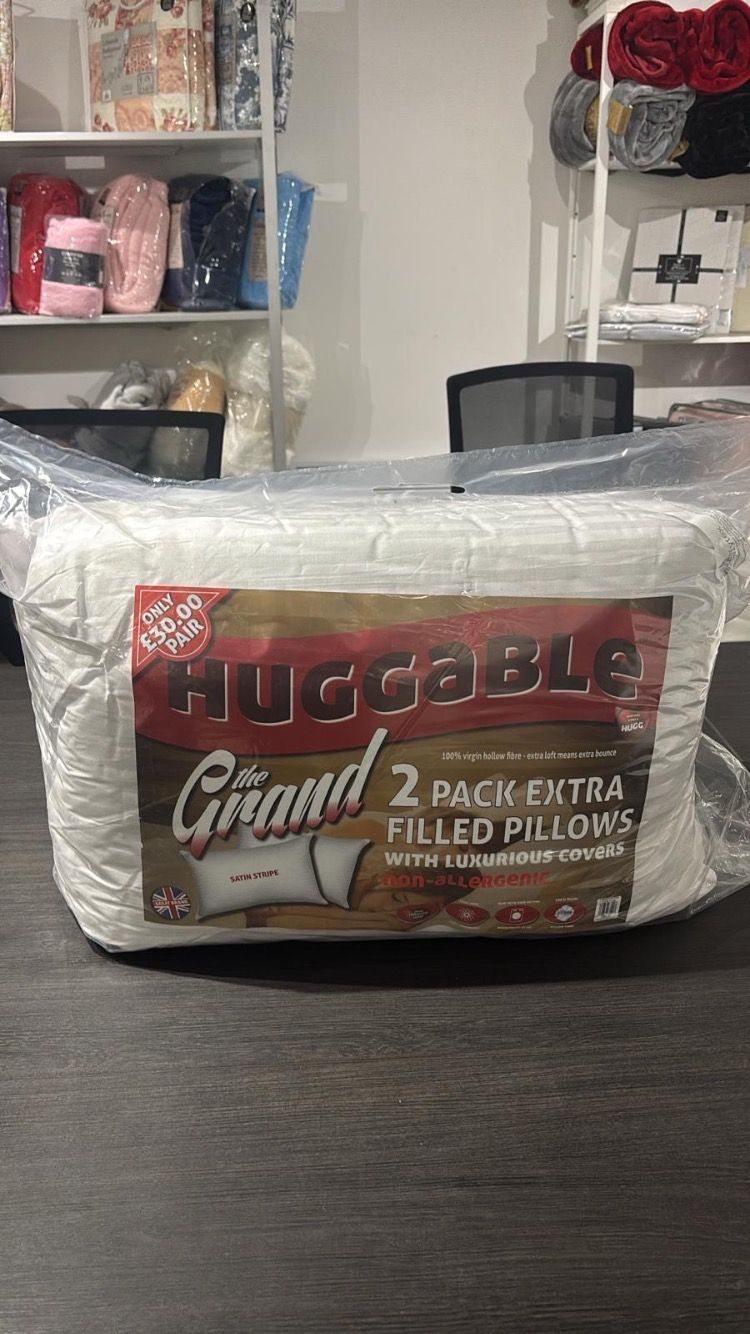 2 Pack Extra Filled Pillows