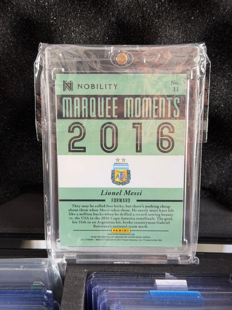 Marquee Moments 2016 Lionel Messi Trading Card obraz 2