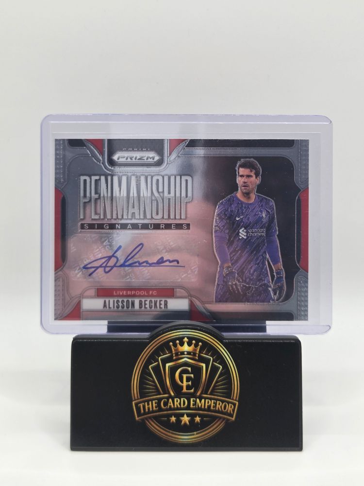 Alisson Becker (Liverpool) Autographed Card Prizm Premier League 2024-2025