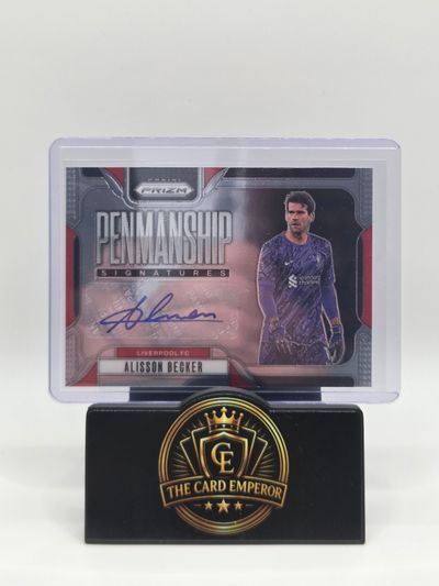 Alisson Becker (Liverpool) Autographed Card Prizm Premier League 2024-2025