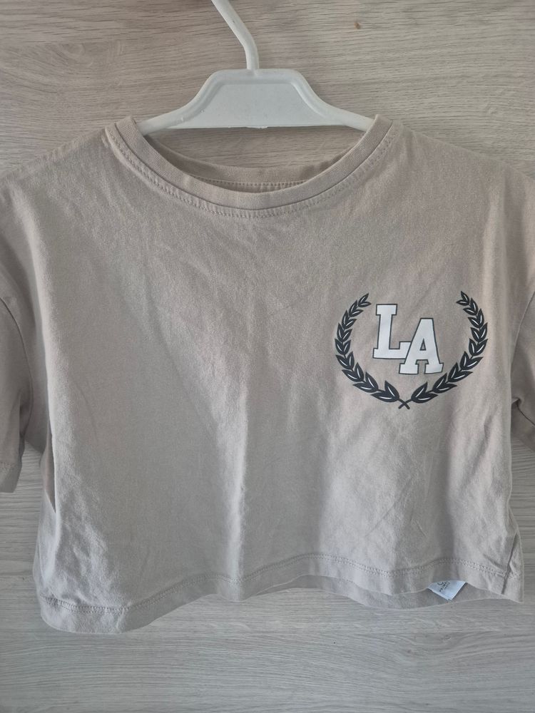 Primark Primark Beige Cropped T-Shirt product image