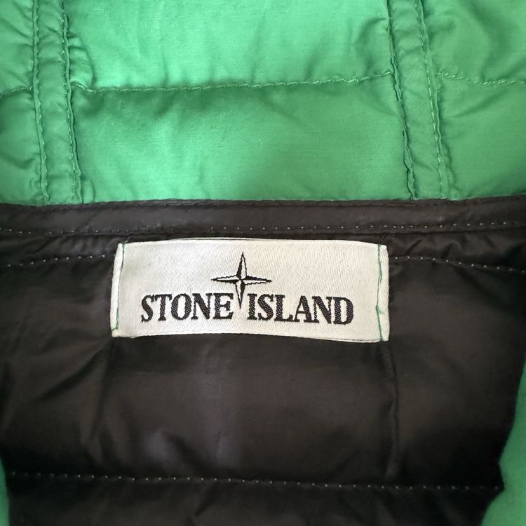 Authentic Stone Island Green 0-Cotton/R-Nylon Tela Down Jacket - Medium imagen 5