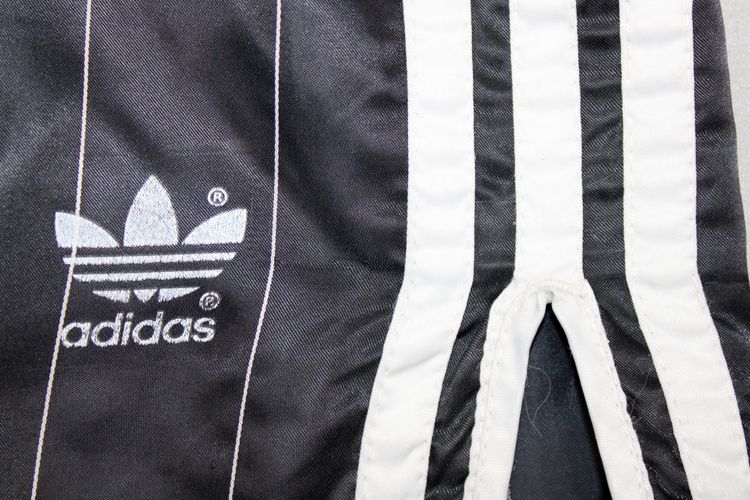 ADIDAS FIRST 80'S VINTAGE SHINY RUNNING SPRINTER NYLON SHORTS D5 MEDIUM image 5