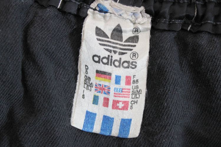 ADIDAS FIRST 80'S VINTAGE SHINY RUNNING SPRINTER NYLON SHORTS D5 MEDIUM image 6