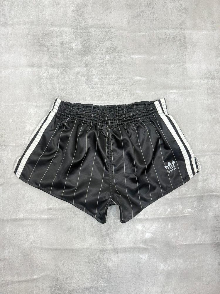 ADIDAS FIRST 80'S VINTAGE SHINY RUNNING SPRINTER NYLON SHORTS D5 MEDIUM image 1