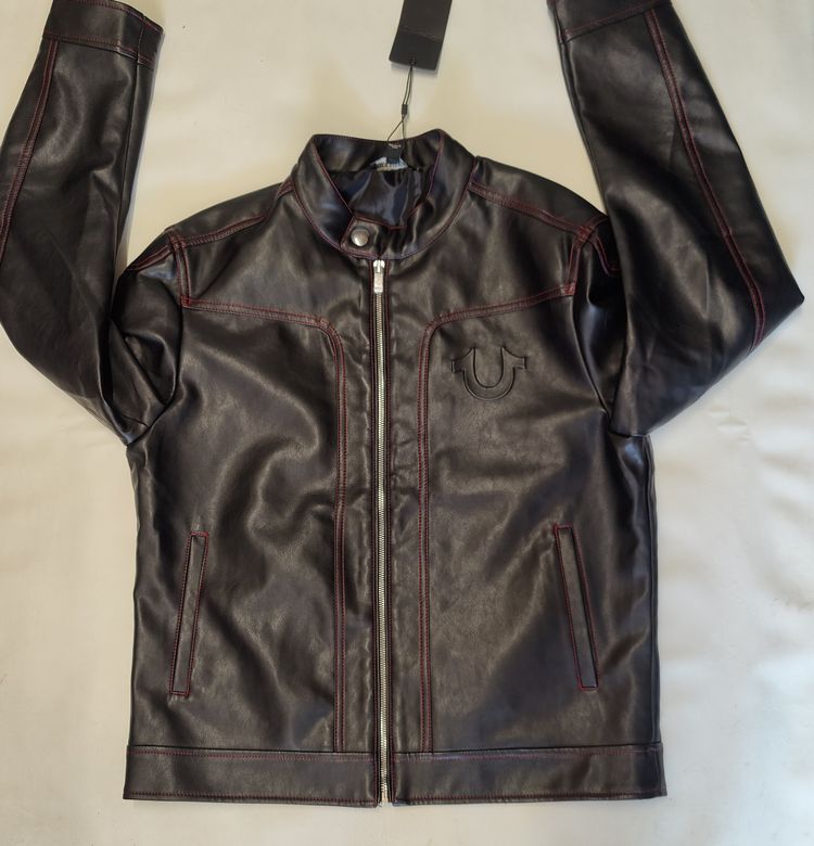 True Religion Leather Jacket Medium  image 2