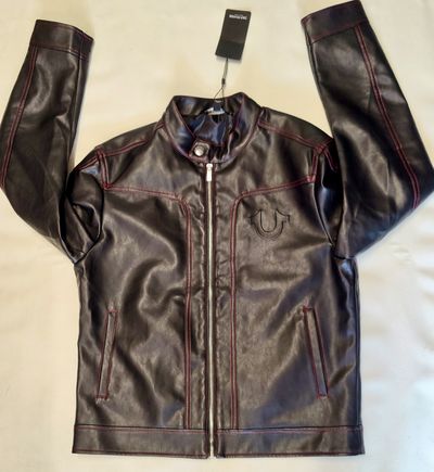 True Religion Leather Jacket Medium