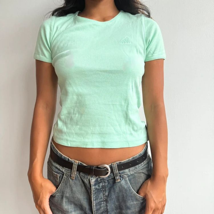 Mint Adidas baby tee - Size S image 5