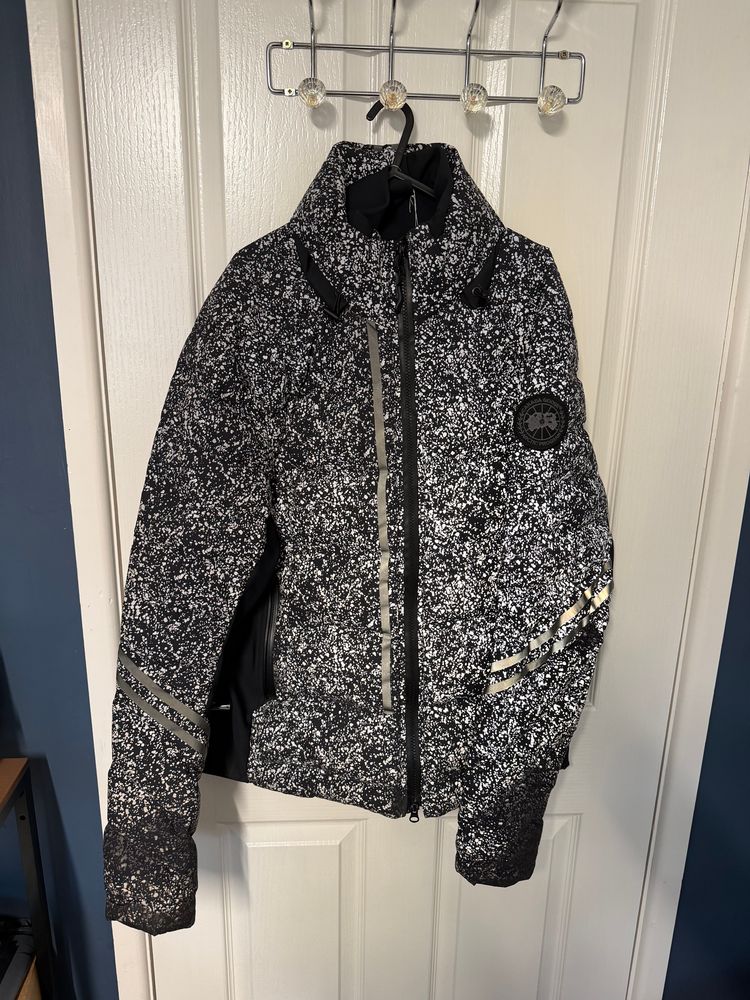 Canada Goose black label Black And White Speckled Jacket