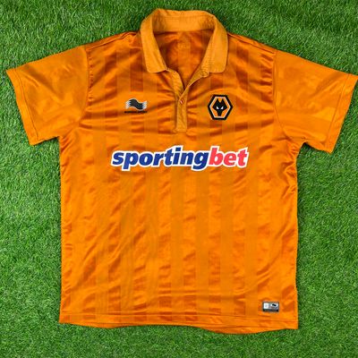 Wolverhampton Wanderers 2012/2013 home football shirt- Burrda Sport- size large 1