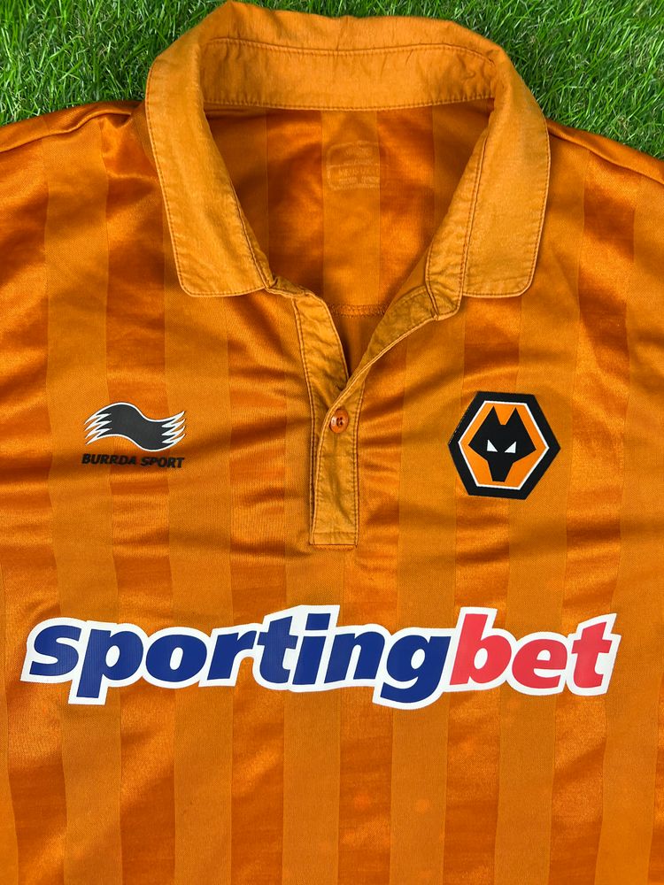 Wolverhampton Wanderers 2012/2013 home football shirt- Burrda Sport- size large  2