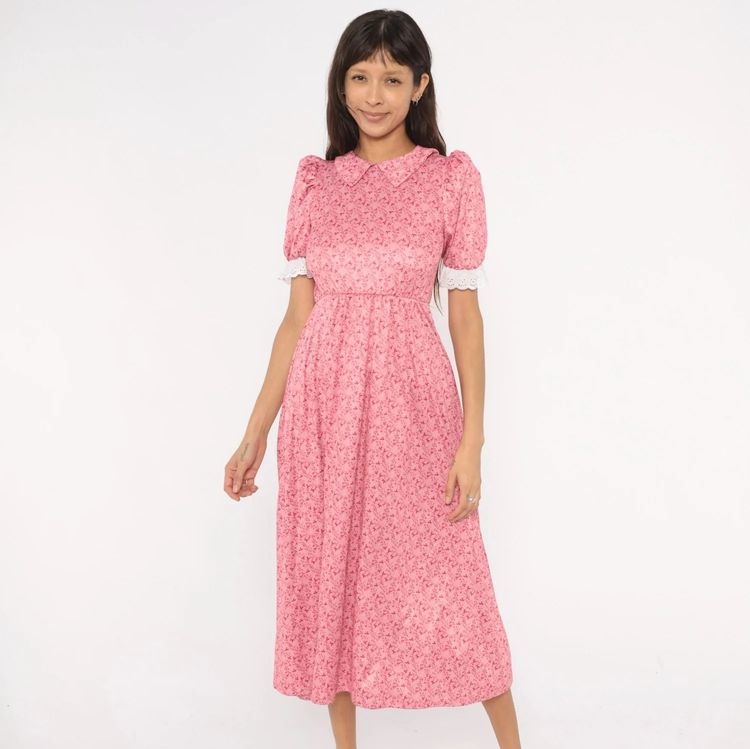 Other Pink Floral Midi Dress product image