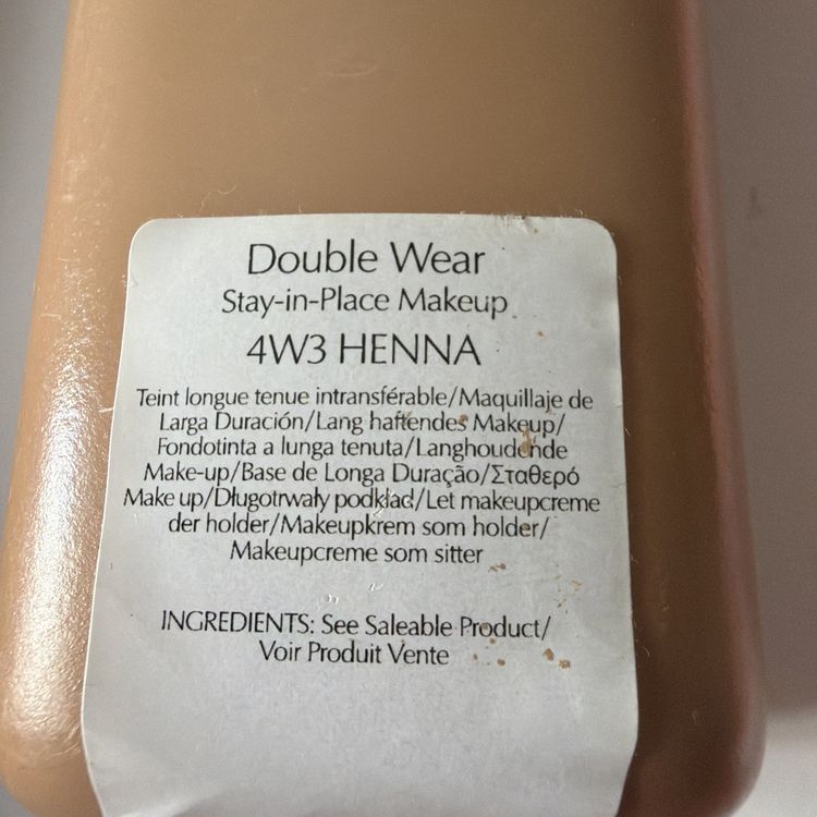 Estée Lauder Double Wear Stay In Place Foundation 4W3 Henna 200ml Original Form image 2