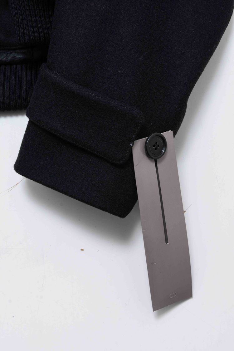 Dior Homme Wool & Lambskin Hooded Duffle Bomber Jacket image 3