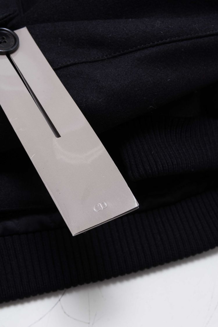 Dior Homme Wool & Lambskin Hooded Duffle Bomber Jacket image 14