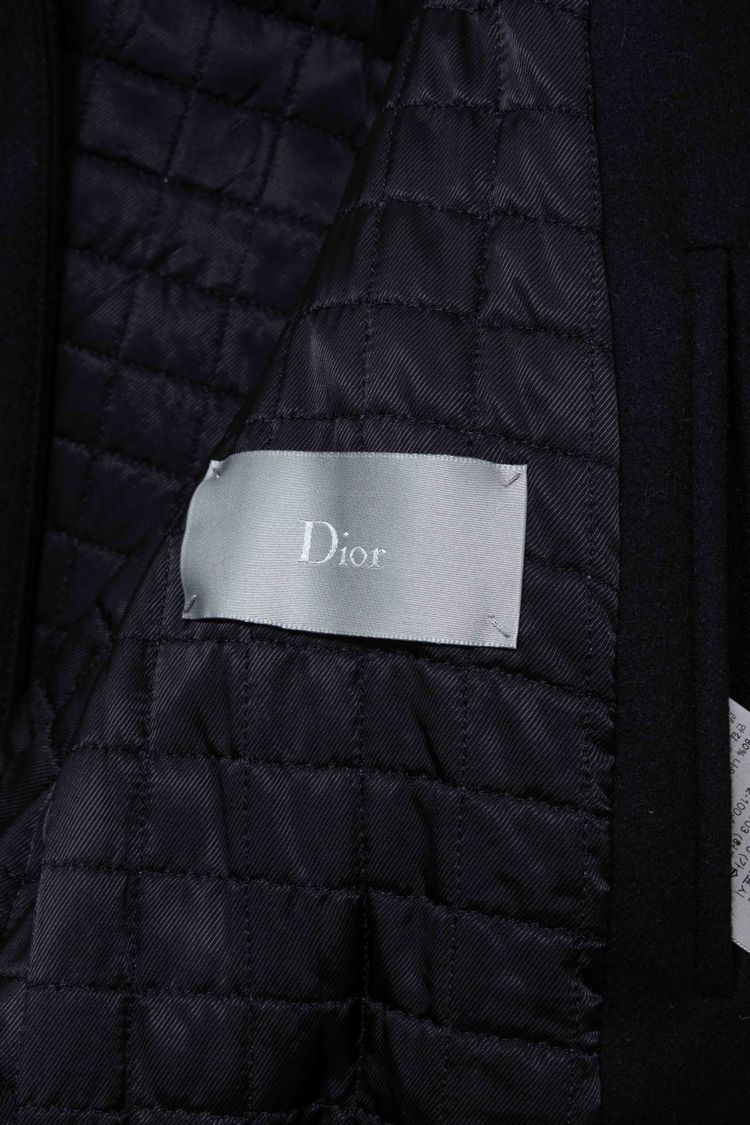 Dior Homme Wool & Lambskin Hooded Duffle Bomber Jacket image 16
