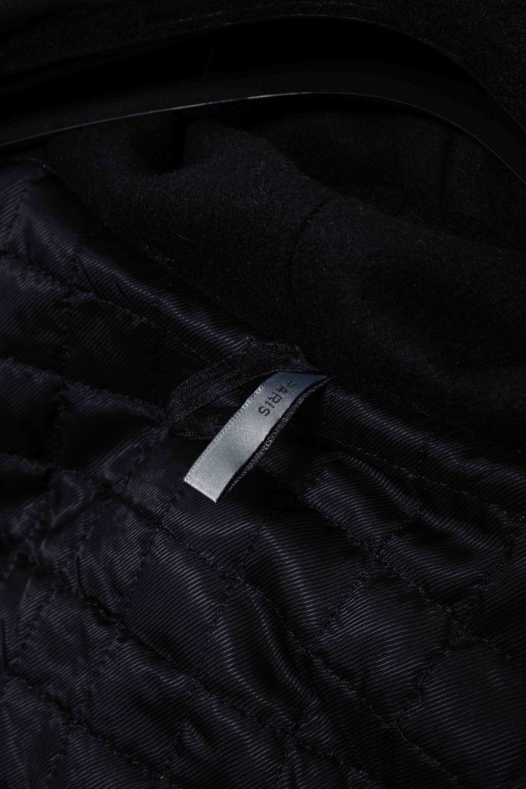 Dior Homme Wool & Lambskin Hooded Duffle Bomber Jacket image 9
