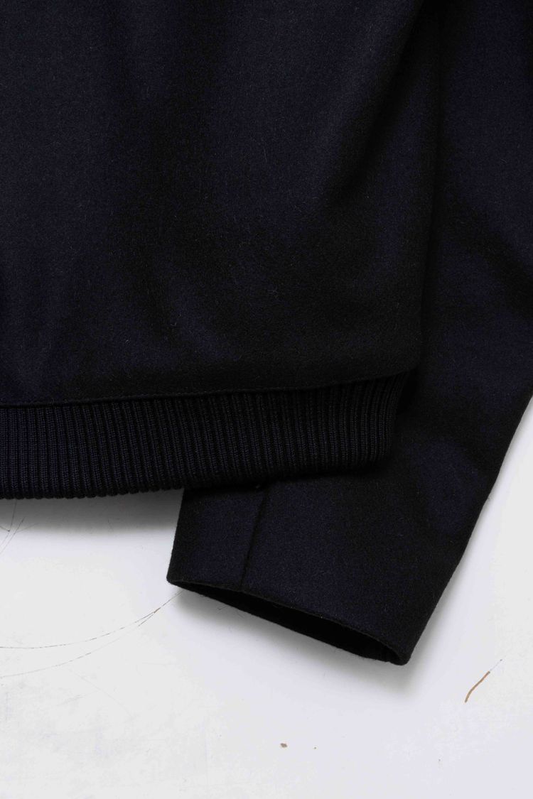 Dior Homme Wool & Lambskin Hooded Duffle Bomber Jacket image 13