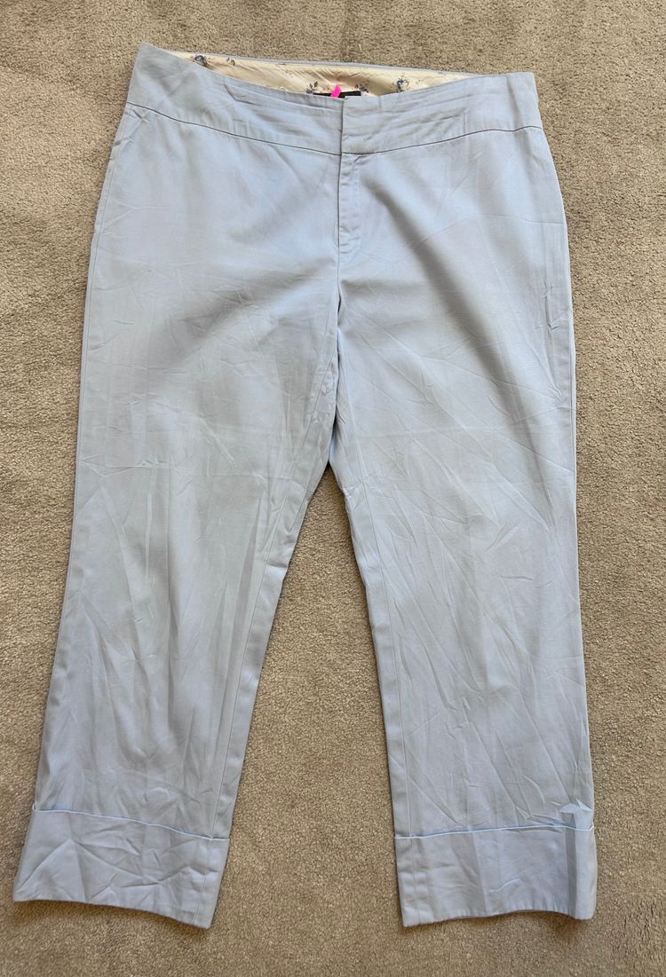 Banana Republic Banana Republic Light Blue Cotton Pants product image