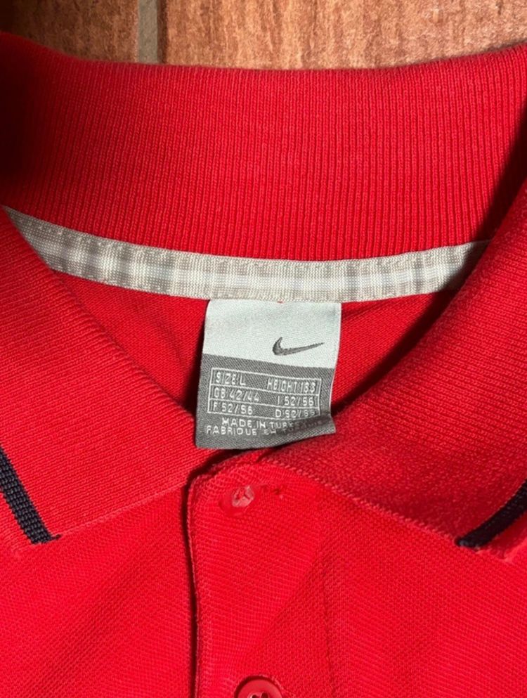 Nike Polo Shirt Red Men’s Size L – Casual Smart Sporty Look 4