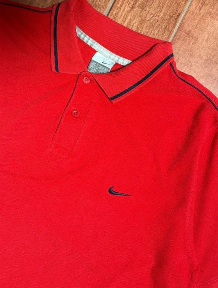 Nike Polo Shirt Red Men’s Size L – Casual Smart Sporty Look 2