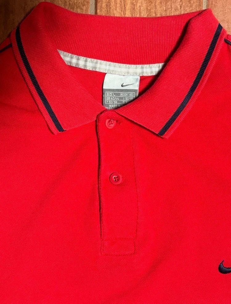 Nike Polo Shirt Red Men’s Size L – Casual Smart Sporty Look 3