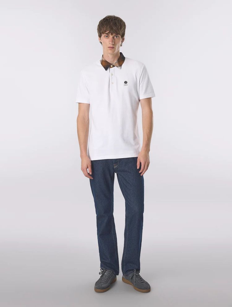 Pretty Green Strobe Polo Shirt White 3