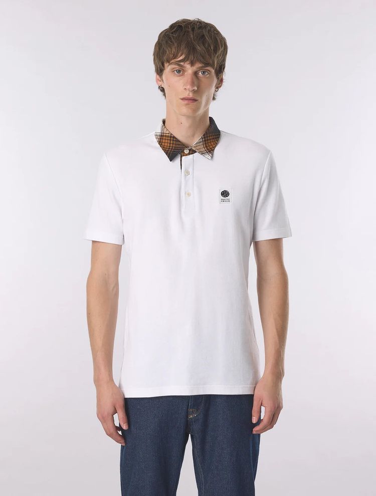 Pretty Green Strobe Polo Shirt White 4