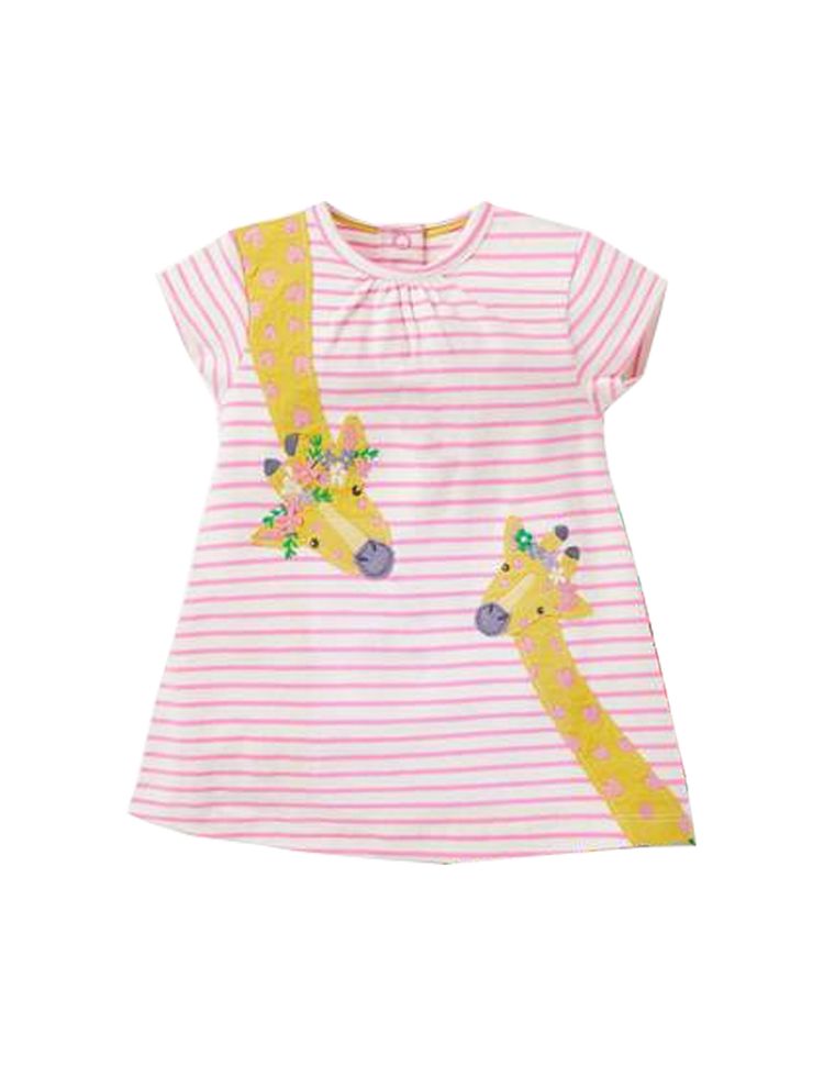 Victoria's Secret PINK Baby Boden Giraffe Applique Dress in Multi Jungle Friends (Slightly Defect) product image