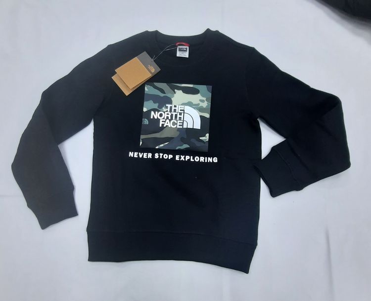 The North Face Black Sweatshirt With Camo Logo image 7