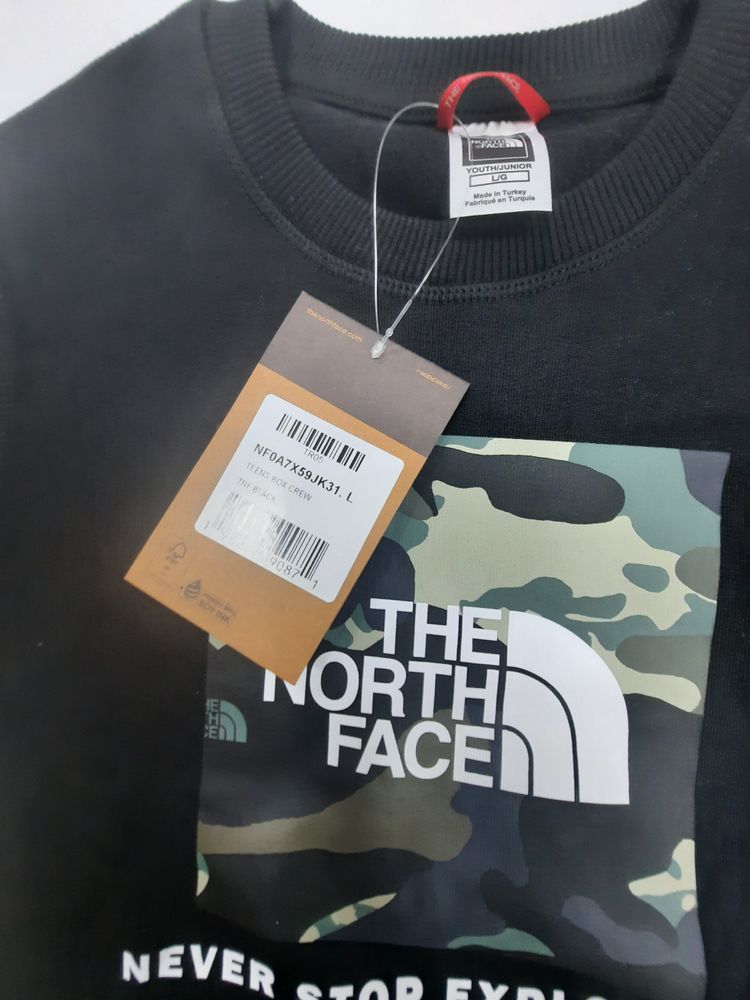 The North Face Black Sweatshirt With Camo Logo image 3