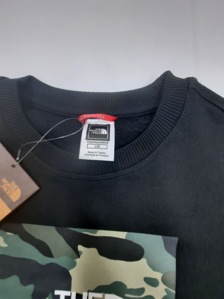 The North Face Black Sweatshirt With Camo Logo image 2