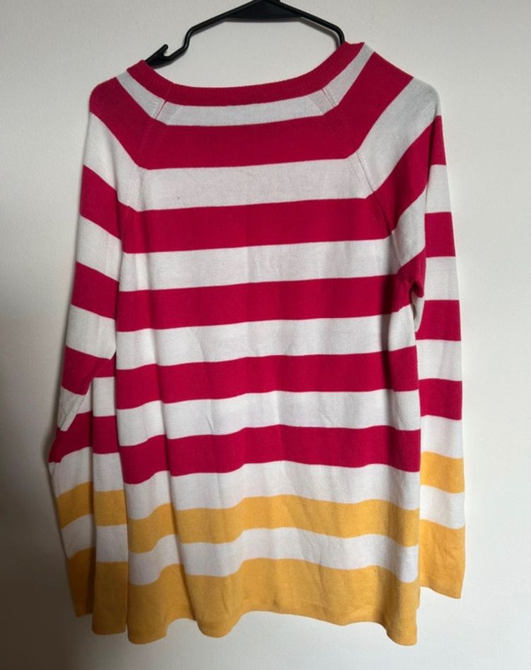 United Colors Of Benetton Striped Long Sleeve Sweater obraz 5