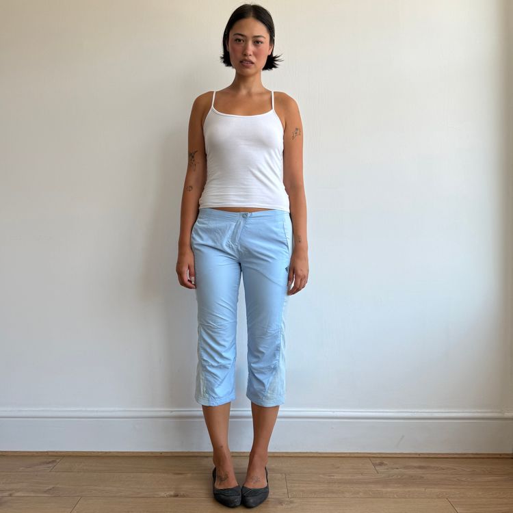 Blue Adidas capris - Size S image 1