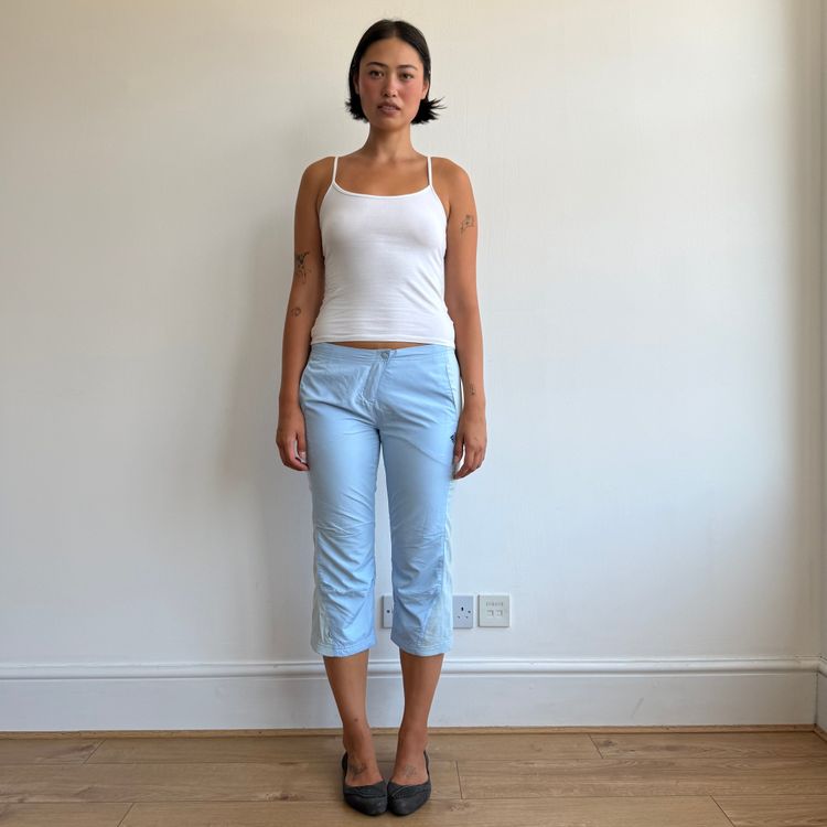 Blue Adidas capris - Size S image 6