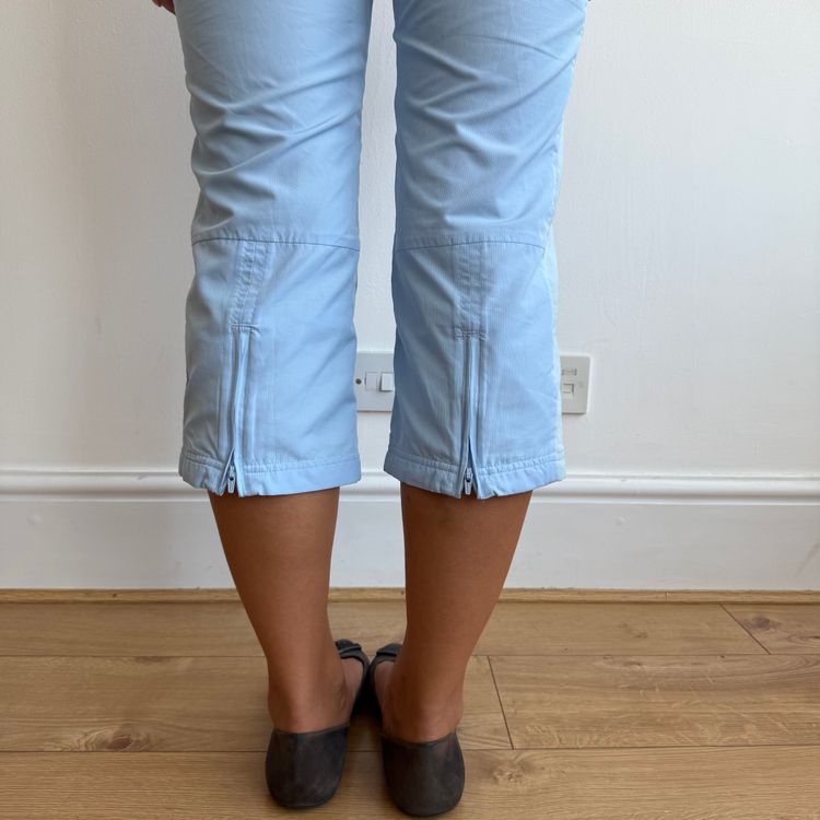 Blue Adidas capris - Size S image 4