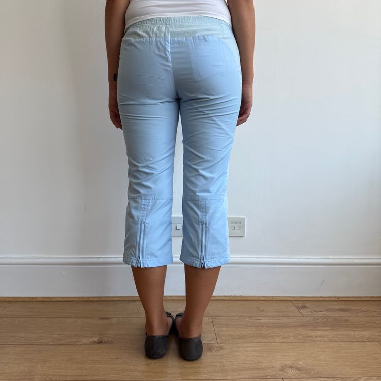 Blue Adidas capris - Size S image 3