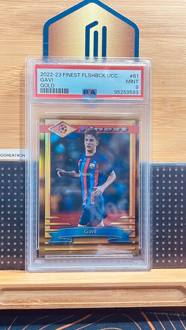PSA 9 /50 - Gavi - Barcelona - Gold - 2022-23 Finest Flashback UCC