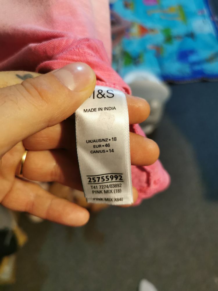 M&S Pink Ombre Short Sleeve T-Shirt 2