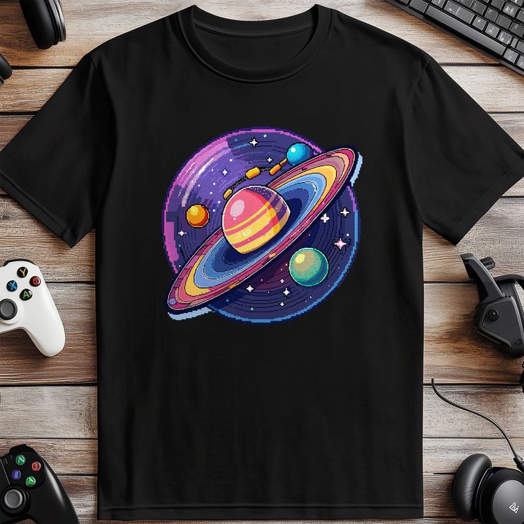 Pixel 61 Saturn t-shirt image 3