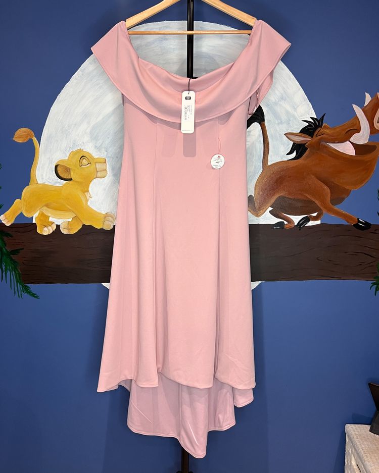 Chi Chi London Pink Off-Shoulder Dress