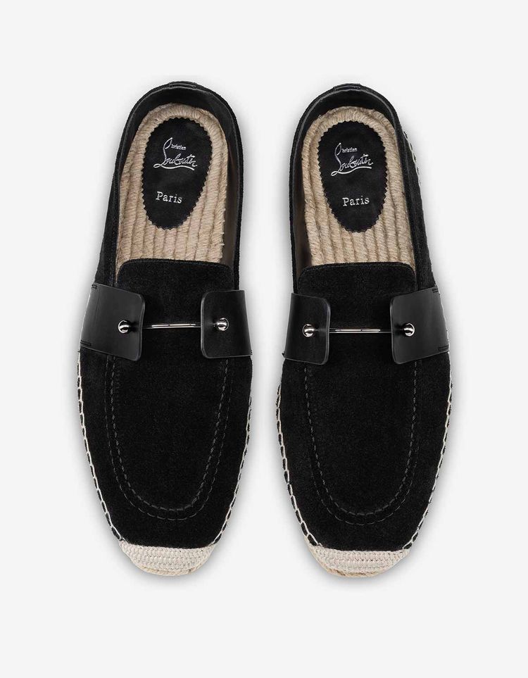 Christian Louboutin Chambespadrille Flat Black Espadrilles image 5