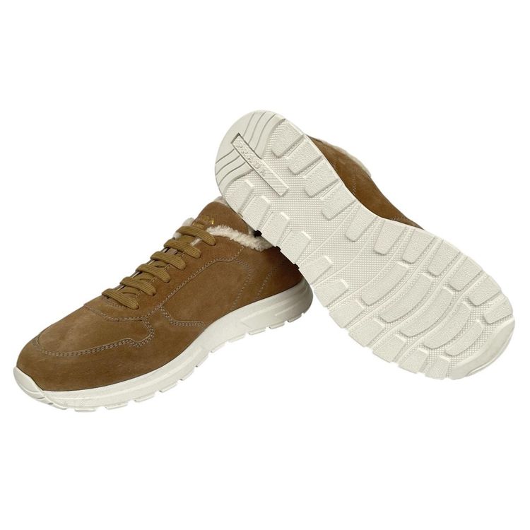 Immagine di Prada Prax Suede Trainers with Shearling Lining UK 9 8