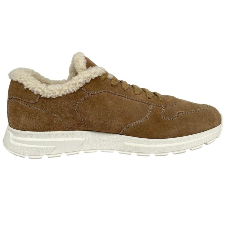 Immagine di Prada Prax Suede Trainers with Shearling Lining UK 9 2
