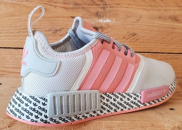 Adidas NMD R1 Low Textile Trainers UK5/US5.5/EU38 FV6991 White/Pink image 8