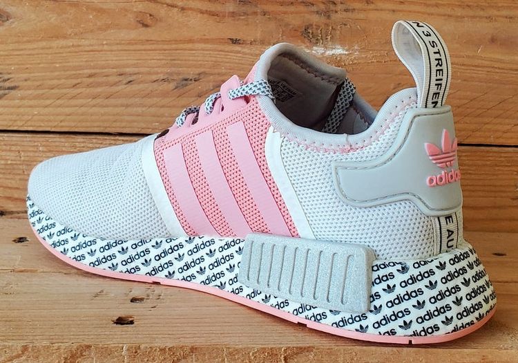 Adidas NMD R1 Low Textile Trainers UK5/US5.5/EU38 FV6991 White/Pink image 6