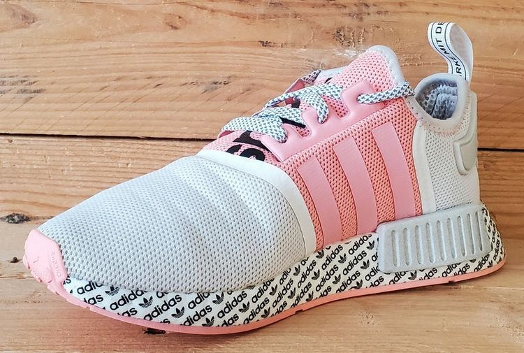 Adidas NMD R1 Low Textile Trainers UK5/US5.5/EU38 FV6991 White/Pink image 10