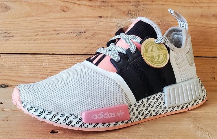 Adidas NMD R1 Low Textile Trainers UK5/US5.5/EU38 FV6991 White/Pink image 7