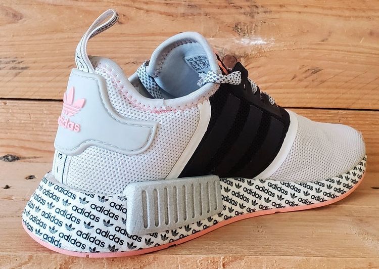 Adidas NMD R1 Low Textile Trainers UK5/US5.5/EU38 FV6991 White/Pink image 3