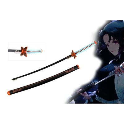 Demon Slayer Shinobu Black Metal Katana Sword 1